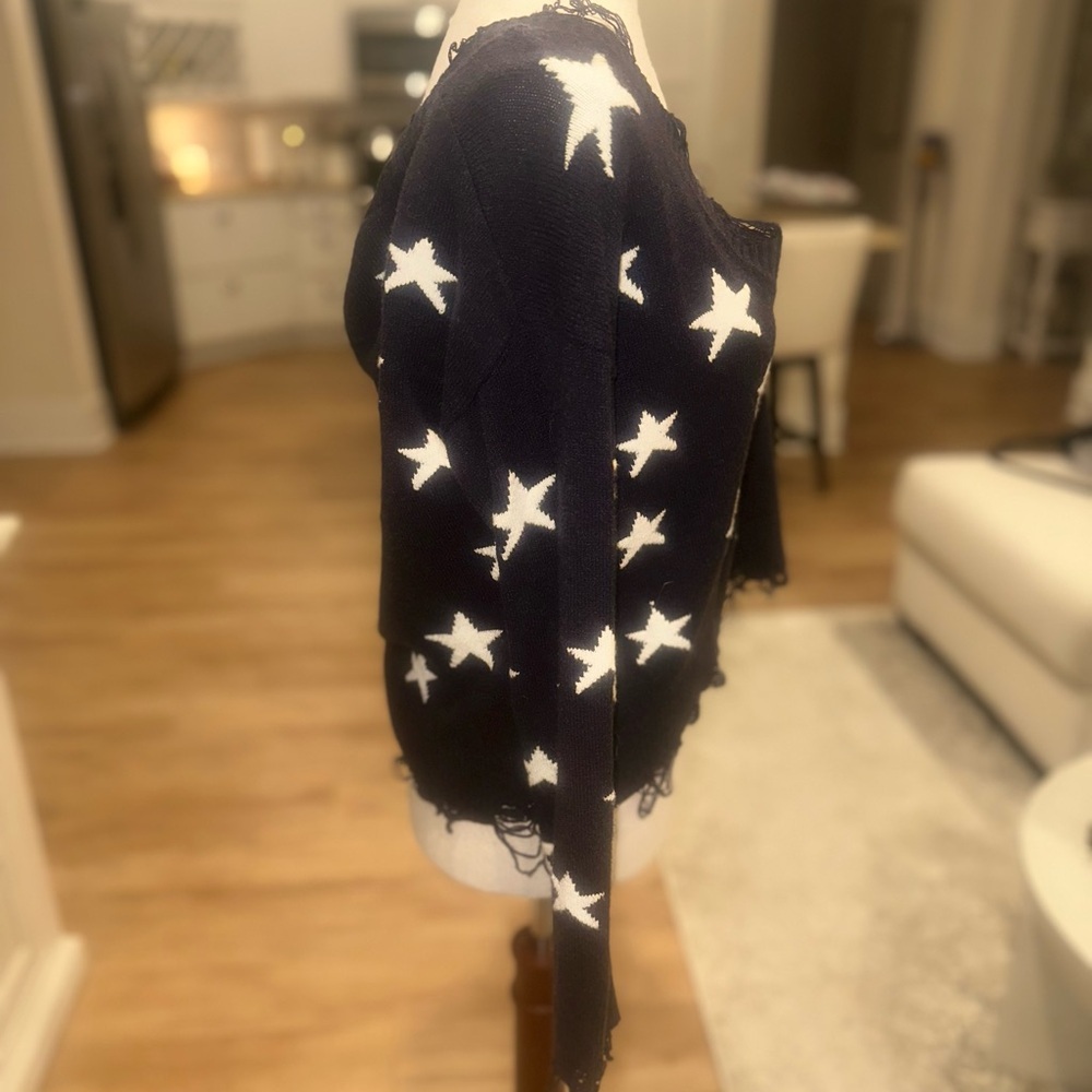 Wild Honey Distressed Star Sweater - Picture 2 of 4